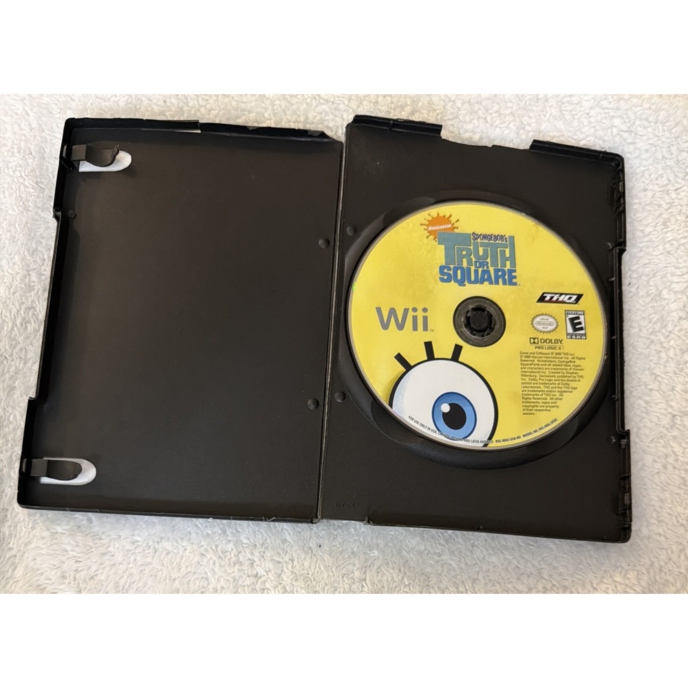 SpongeBob's Truth or Square Nintendo Wii 2009 DISC ONLY Video Game Nickelodeon